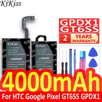 Мощный аккумулятор 1850 мАч/4000 мАч KiKiss GPDX1 GT6SS для HTC Google Pixel Fold