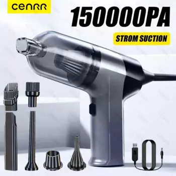 Мощный автомобильный пылесос CENRR 150000 па, беспроводной портативный пылесос для дома, мощный автомобильный пылесос