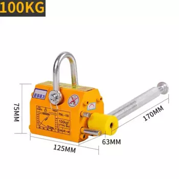 Мощный магнитный кран 100/200 кг, экономичный дизайн, постоянный магнит на присоске, неодимовый магнит, подъемная присоска