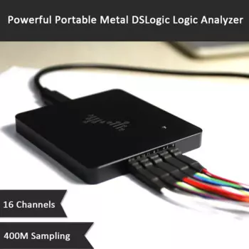 Мощный металлический логический анализатор DSLogic, 16 каналов, 400 м, USB-анализатор отладки, анализатор логики, портативный сетевой анализатор