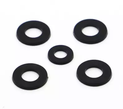 MOSHILR Плоские шайбы M2-M12 белые черные нейлон