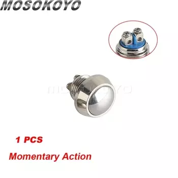 12 мм вкл/выкл алюминиевый фиксатор Микро переключатель кнопка переключатель IP65 мгновенный самоблокирующийся переключатель универсальный кнопочный контроль