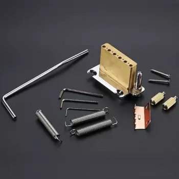 Мост для гитары Tremolo с седлом системы Tremolo, станок с ЧПУ, простой в использовании и полноразмерный латунный блок для АКС для гитары