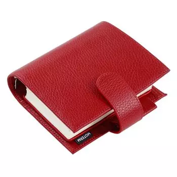 Moterm Обложка для блокнота из кожи вишневого цвета