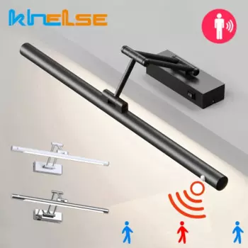 Настенный датчик движения светильник Khelse черный/белый/хром