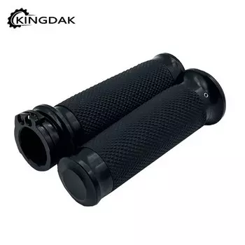 Мотоцикл 1 "25 мм рукоятки руль ручки черный хром для Harley Sportster XL883 1200 Softail Heritage Breakout Touring Dyna