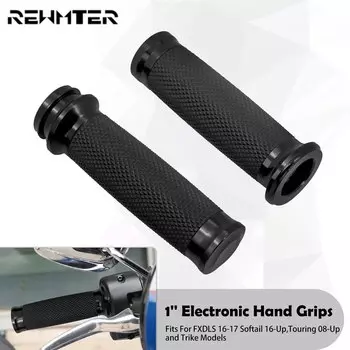 Мотоцикл 1''25мм электронные ручки черные ручки для Harley Touring Ultra Limited Street Glide Softail FLS Dyna