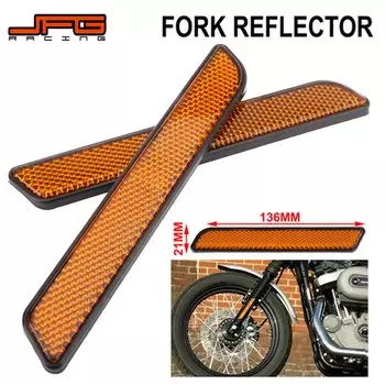 Мотоцикл, 2 шт., пластиковый передний вилочный отражатель, слайдер для нижних ног, предупреждение о безопасности для Harley, ползунки для нижних ног Dyna Super Glide FXD