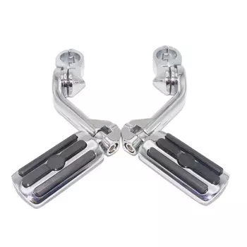 Мотоцикл 32 мм 1,25 дюйма шоссе стержень зажим Крепление длинные Угловые защита двигателя Footpeg для Harley Touring Dyna sofзавершить Sportster педаль