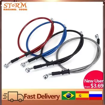 Мотоцикл 500 мм-900 мм, плетеная сталь, гидравлическая усиленная тормозная магистраль, масляный шланг сцепления, трубка 28 градусов, банджо, подходит для гонок MX