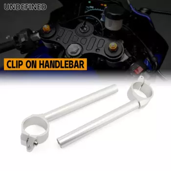 Мотоциклетные 50 мм клипсы на руль, аксессуары с ЧПУ, алюминий, черный, серебристый цвет для Yamaha YZF 600 R6 YZFR6 2006-2016