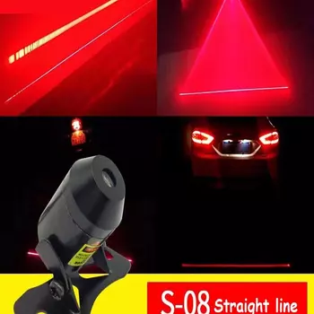 Мотоцикл Автомобиль прямолинейный лазер 12V Модификация противотуманной фары Аксессуар S08 Короткое пулевое украшение головы Анти-задняя светодиодная сигнальная лампа