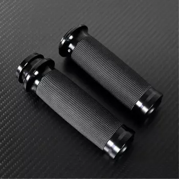 Мотоцикл черный/хром 1 дюйм 25 мм электронная ручка дроссельной заслонки рукоятки алюминиевые для Harley Heritage Softail Touring Electra Glide