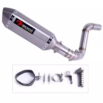 Мотоцикл глушитель полная система средняя ссылка трубы скольжения для DUKE 125 150 200 390 2012-2016