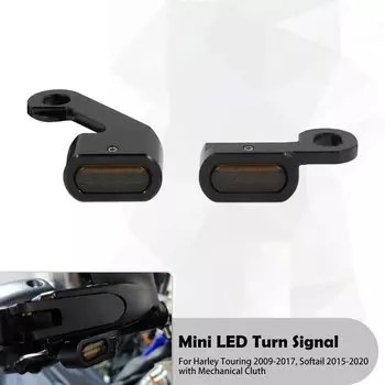 Мотоцикл Мини светодиодный указатели поворота с E Mark бег светильник ручка лампа для Harley Touring 09-17 Softail 15-2023