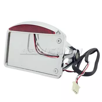 Мотоцикл номерной знак светодиодный фонарь светильник горизонтальный боковой Кронштейн Держатель для Harley Bobber Chopper Пользовательские Touring Универсальный