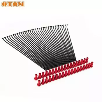 Мотоцикл OTOM, 36 шт., спицы заднего обода колеса 21 дюйм, передние 18 дюймов 19 дюймов, с ниппелями для HONDA CRF 250 450, стальные колпачки для велосипедов, Проволочная спица