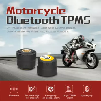 Мотоцикл TPMS Bluetooth 5,0 система контроля давления в шинах 2 шт внешний датчик