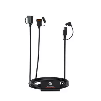 Мотоцикл USB быстрое зарядное устройство SAE к USB адаптер Быстрое отключение штекер водонепроницаемый 36 Вт QC3.0 Быстрая зарядка 3,0 Встроенный смарт-чип