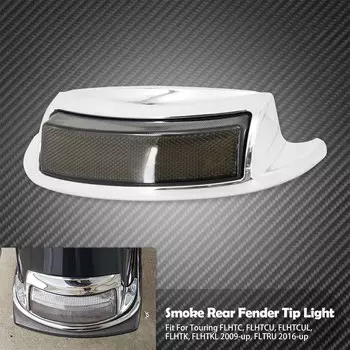 Мотоцикл заднее крыло наконечник LED светильник сигнал поворота ходовая Тормозная лампа дым оранжевый красный объектив для Harley Touring Electra Glide 09-23