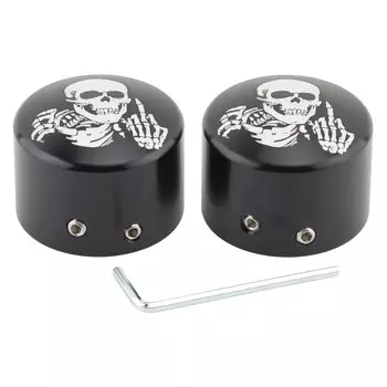 Мотоциклетная череп передняя ось крышка гайки Комплект болтов для Harley Sportster XL 883 1200 Touring Street Glide Dyna Softail FLTR FLHT