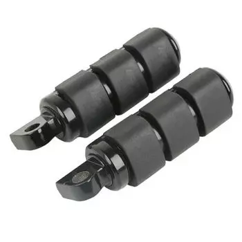 Мотоциклетная черная/хромированная подножка с отверстием 3/8 дюйма для Harley SOFTAIL FXST DYNA FXWG FXR XL1200 883 Sportster Low Rider Street