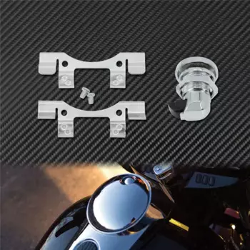 Мотоциклетная черная/хромированная защелка топливной двери, кнопка, крышка бензобака, бак для Harley Touring Electra Street Road Glide FLHR FLTRX