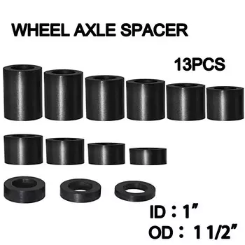 Мотоциклетная черная оси колеса ID-1 "-OD-1-1/2" для Harley Touring Dyna Softail