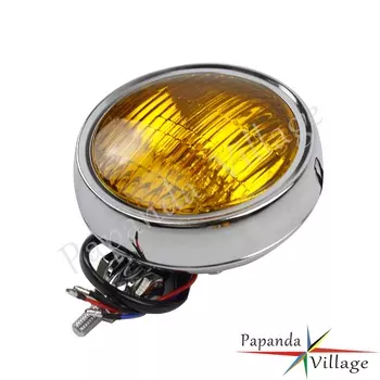 Мотоциклетная фара 4,5 дюйма, дальний/ближний свет, круглая фара для Harley, Honda, Yamaha, Suzuki, Kawasaki, Bobber, Chopper, Cafe Racer