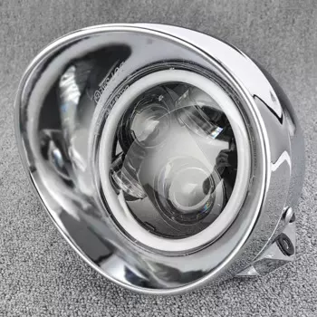 Мотоциклетная фара, светодиодная 5,75-дюймовая система освещения мотоцикла для Harley Sportster Dyna Honda Suzuki Kawasaki Bobbers Custom