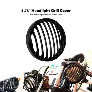 Мотоциклетная крышка гриля для фар 5,75 дюйма, светодиодная алюминиевая крышка для Harley Sportster XL 1200 883 Iron 48 Super Low 72 04-2022