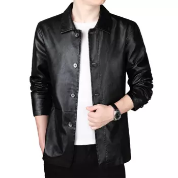 Мотоциклетная куртка из искусственной кожи 3XL, 2022, винтажная Флисовая теплая куртка с несколькими карманами, Мужская Осенняя верхняя одежда на молнии, куртки, одежда