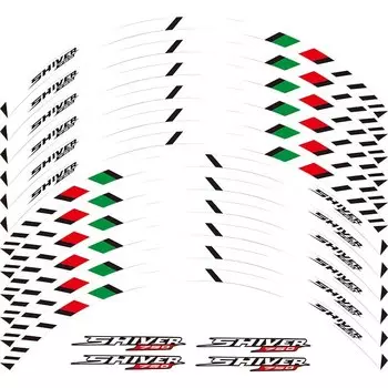 Мотоциклетная наклейка, передняя и задняя зеркальные водонепроницаемые наклейки, полосы обода для Aprilia SHIVER 750 shiver 750