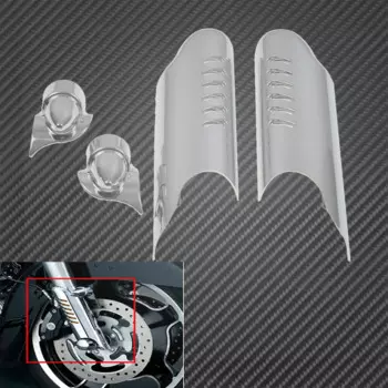 Мотоциклетная Нижняя вилка защита для ног Защитный Щиток Для Harley Touring Street Electra Tri Glide Road King Custom FL 2000-2013