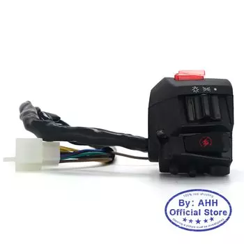 Мотоциклетная Передняя светильник высокого светильник левый и правый сигнал поворота рог, розжиг пусковой переключатель ручка пуговицы в сборе для HONDA Hornet 250