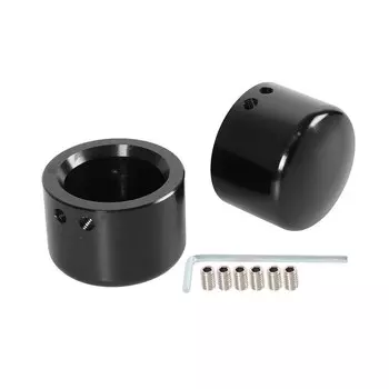 Мотоциклетная регулируемая крышка передней оси гайки болта для Harley Sportster 883 1200 Dyna VRSCA V Rod 02-06 CVO Softail черные детали