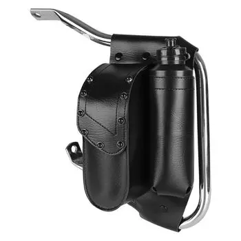 Мотоциклетная сумка, держатель для бутылки с водой для Harley Touring Road King Street Electra Glide FLHR FLTR FLHT Black