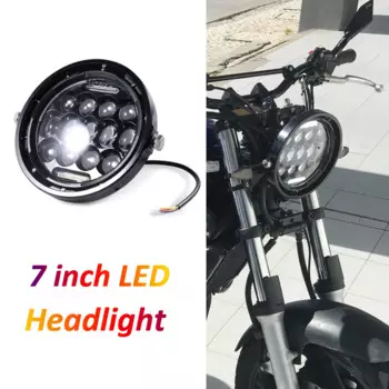 Мотоциклетная светодиодная фара 7 дюймов в стиле ретро для Honda Hornet 900 Cafe Racer 883 Sportster Street Glide Road King