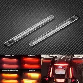 Мотоциклетная светодиодная седельная сумка, стоп-сигнал, указатель поворота, индикаторная лампа для Harley Touring Road Electra Glide CVO Limited 14-23