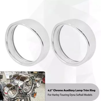 Мотоциклетное 7-дюймовое кольцо накладки на фару + 4,5-дюймовая крышка противотуманной фары + кольцо накладки указателя поворота в стиле кислоты для Harley Touring Road King Softail