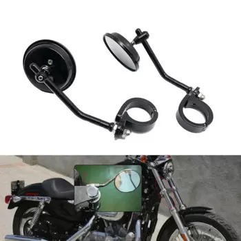 Мотоциклетное алюминиевое боковое зеркало заднего вида для Sportster XL883 XL1200 883L 2004-2019 2018 серии моделей для вилок 38-41 мм
