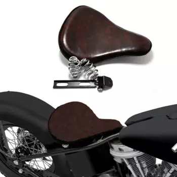 Мотоциклетное кожаное седло SOLO для Dyna 1984-2014 Road Glide Iron 883 Sportster Street Glide Electra Glide и т. д.