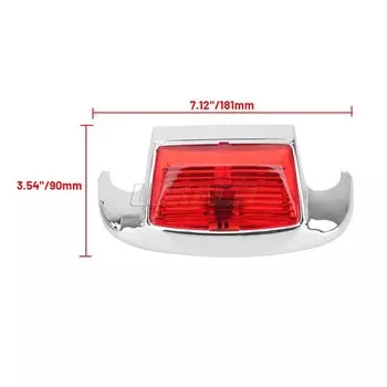 Мотоциклетное переднее и заднее крыло, светодиодный наконечник, край лампы для Harley Heritage Softail Electra Glide Road King FLHR FLSTC 1996-2013