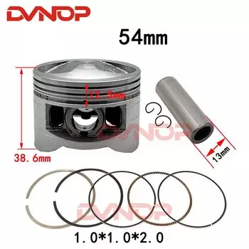 Мотоциклетное поршневое кольцо с большим отверстием 54 мм для Honda Super Cub 110 NBC110 C110 NBC 110 2009-2018 EFI