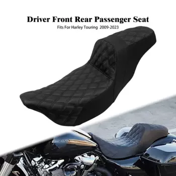 Мотоциклетное сиденье с 2 подушками для водителя и пассажира, переднее и заднее сиденье для Harley Touring Road King FLTRXS Electra Glide FLHX CVO 09-23