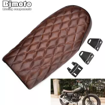 Мотоциклетное сиденье, винтажное кожаное седло Cafe Racer для Honda CB CL CB100 CB125 CB175 CB200 CB350 CB360 CB400 CB450 CB500 CB550