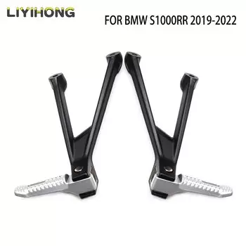 Мотоциклетные черные хромированные задние подножки, подставка для ног для Bmw S1000rr 2022 2019 2020 2021 M1000rr 2020-2022, комплект кронштейнов для отдыха