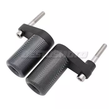 Мотоциклетные черные и карбоновые ползунки без вырезов, защита от падения от падения для Kawasaki Ninja ZX-10R ZX10R ZX 10R 2004 2005