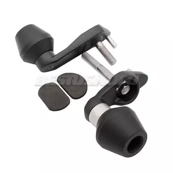 Мотоциклетные черные и карбоновые ползунки рамы, защита от падения для Yamaha YZF-R1 YZFR1 YZF R1 2009-2014 2010 2011 2012 2013