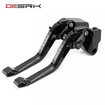 Мотоциклетные CNC Регулируемые рычаги тормозной муфты с логотипом Z1000 для Kawasaki Z1000 Z 1000 2017 2018 2019 2020 (не ниже 2017)